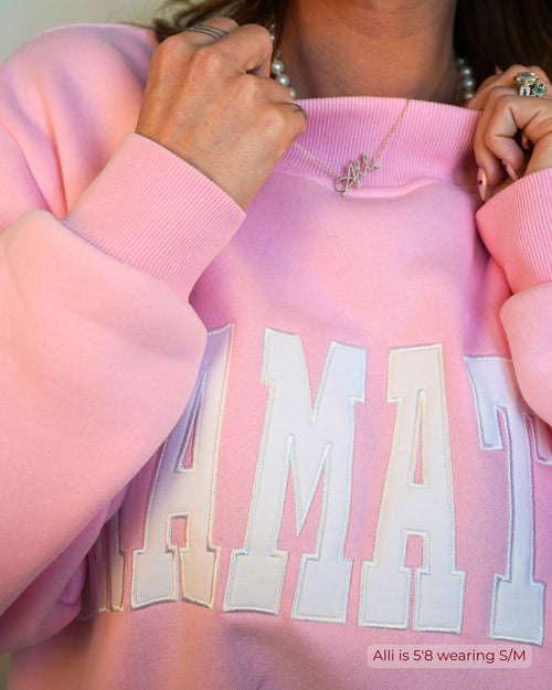 PINK BLUSH SWEATSHIRT